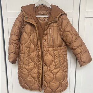Zara Kids Brown Puffer Coat